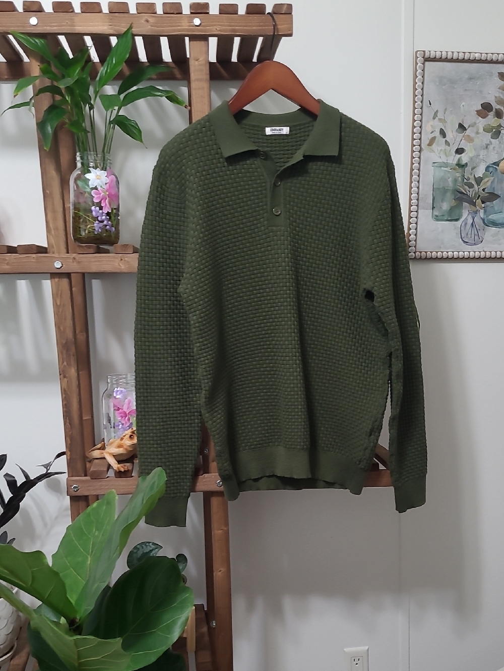 Men's Olive Green Sweater